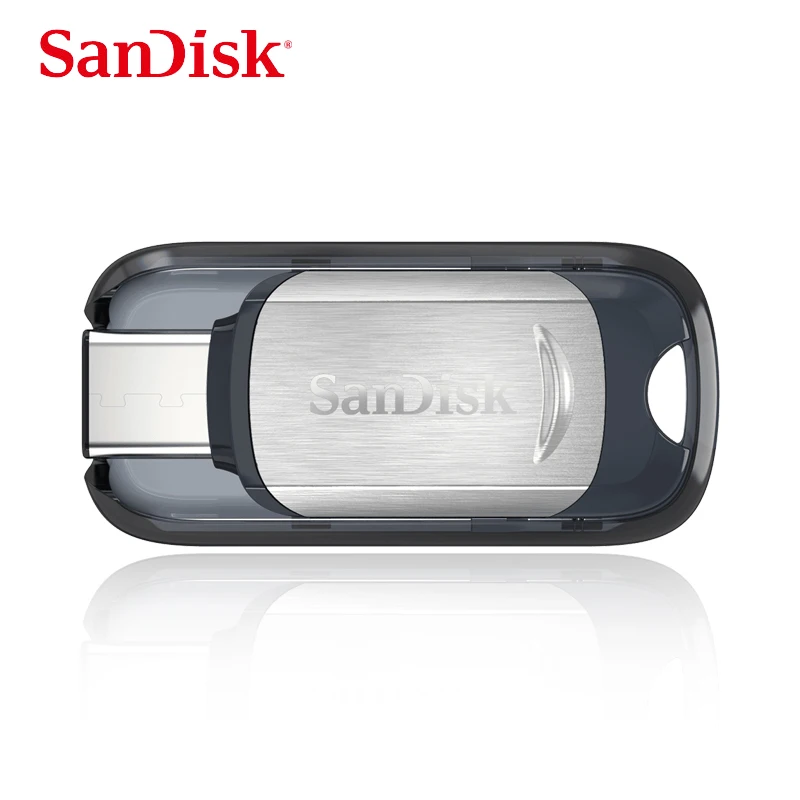 SanDisk скорость type-C Мобильный USB 3,1 флэш-накопитель CZ450 16G один интерфейс тонкий тип подходит для Mac компьютера мобильного телефона