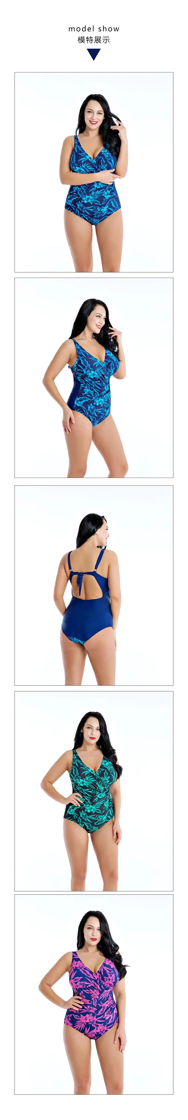 

2021 New Plus Size Plus Fat Ladies Swimsuit In Europe And America one piece swimsuit women swimsuit women swim suit