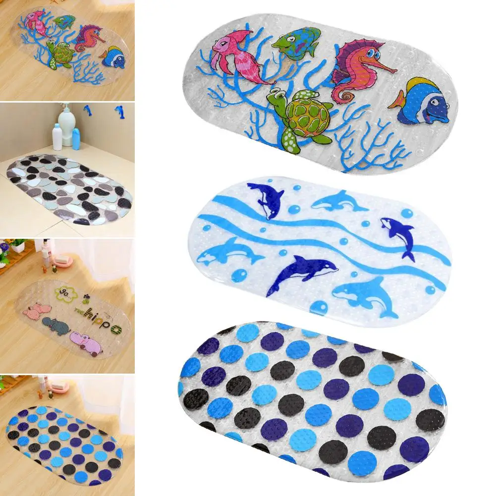 Cartoon Baby Children Anti-slip Durable Suction Cup PVC Bathtub Mats Carpet Shower Floor Mat Bath Soft Massage Pad for bathroom | Дом и сад