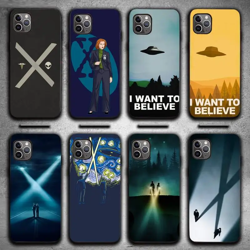 

The X Files I Want to Believe Phone Case for iPhone 7 8 11 12 Pro X XS XR Samsung A S 10 20 30 51 Plus pro Max funda