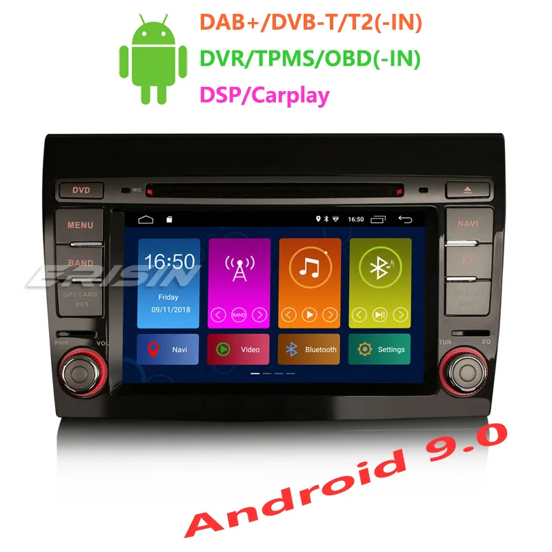 Erisin ES3071F 7 &quotавтомобильный мультимедийный плеер Авто Радио Android 9 0 DAB + DVR OBD gps DSP