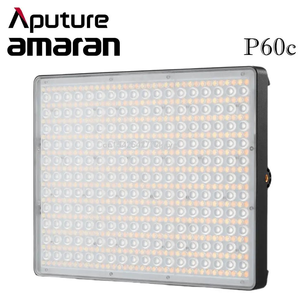 

Aputure Amaran P60c RGBWW Full-color P60x Bi-color LED Panel Photography Light 2500K-7500K Suitable Sidus Link App