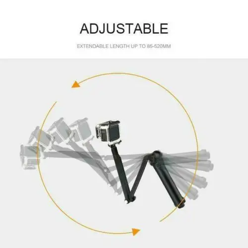 3-сторонний водонепроницаемый монопод селфи-палка штатив подставка для GoPro Hero 7 6 5