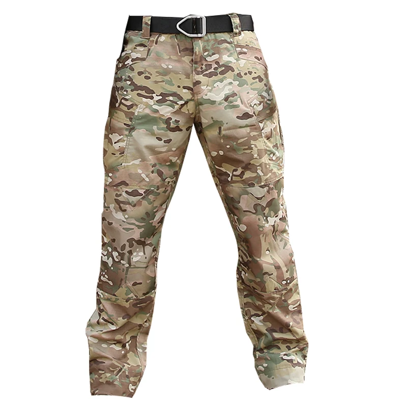 

KIICEILING IX6 Ripstop Waterproof Cotton Outdoor Army Military Tactical Cargo Pants Men Summer Hunting Hiking Trekking Trousers