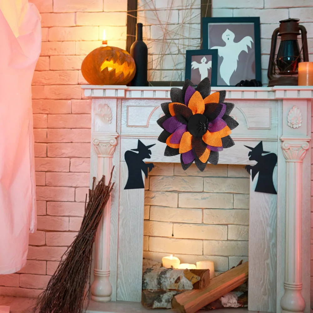 Венок паук дверная вешалка настенный Знак Приветствия для детей реквизит из