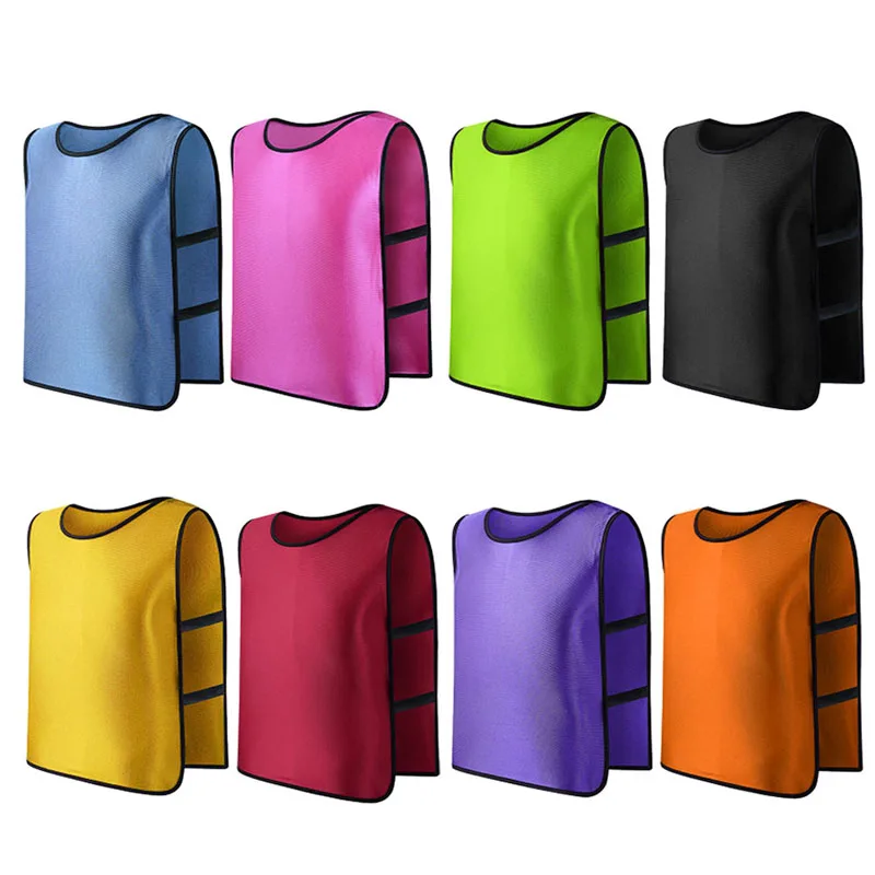

Children Kid Team Sports Football Soccer Training Pinnies Jerseys Train Bib Vest 62KF