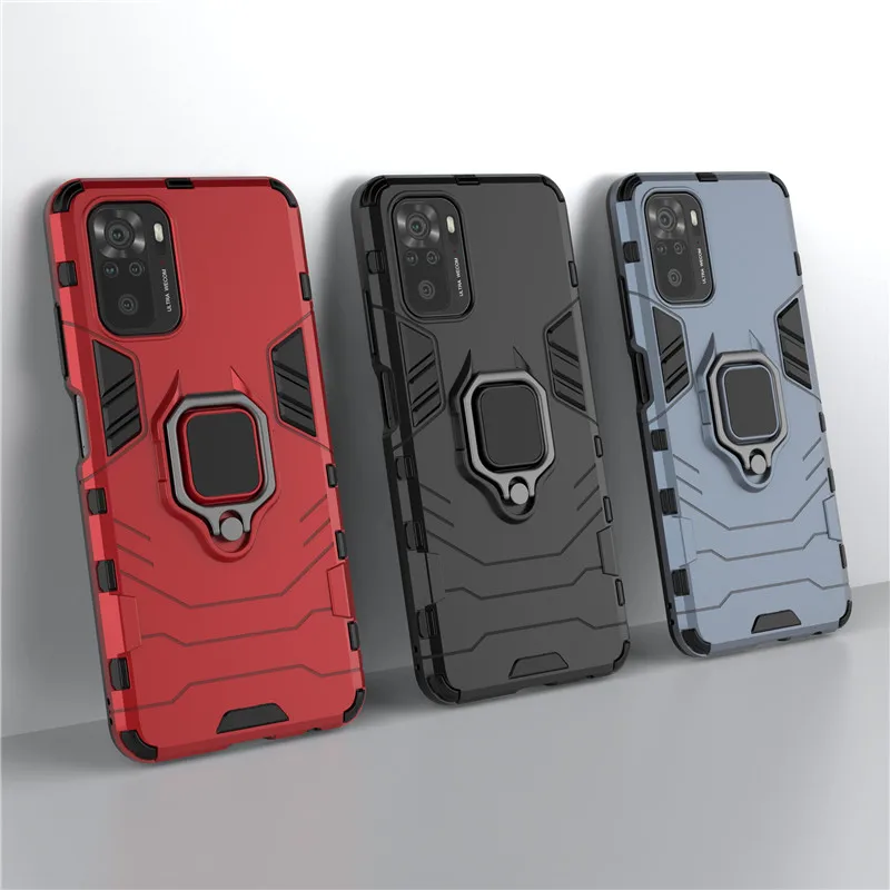 С кольцом держателем чехол для Xiaomi Redmi Note 9T 9S 9 Pro Max 8T 8 7 6 5 телефона бампер 5G