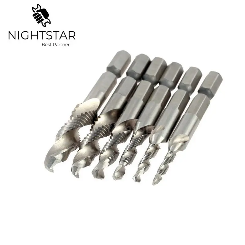 6 шт. Набор комбинированных Сверл из быстрорежущей стали Deburr Зенковка