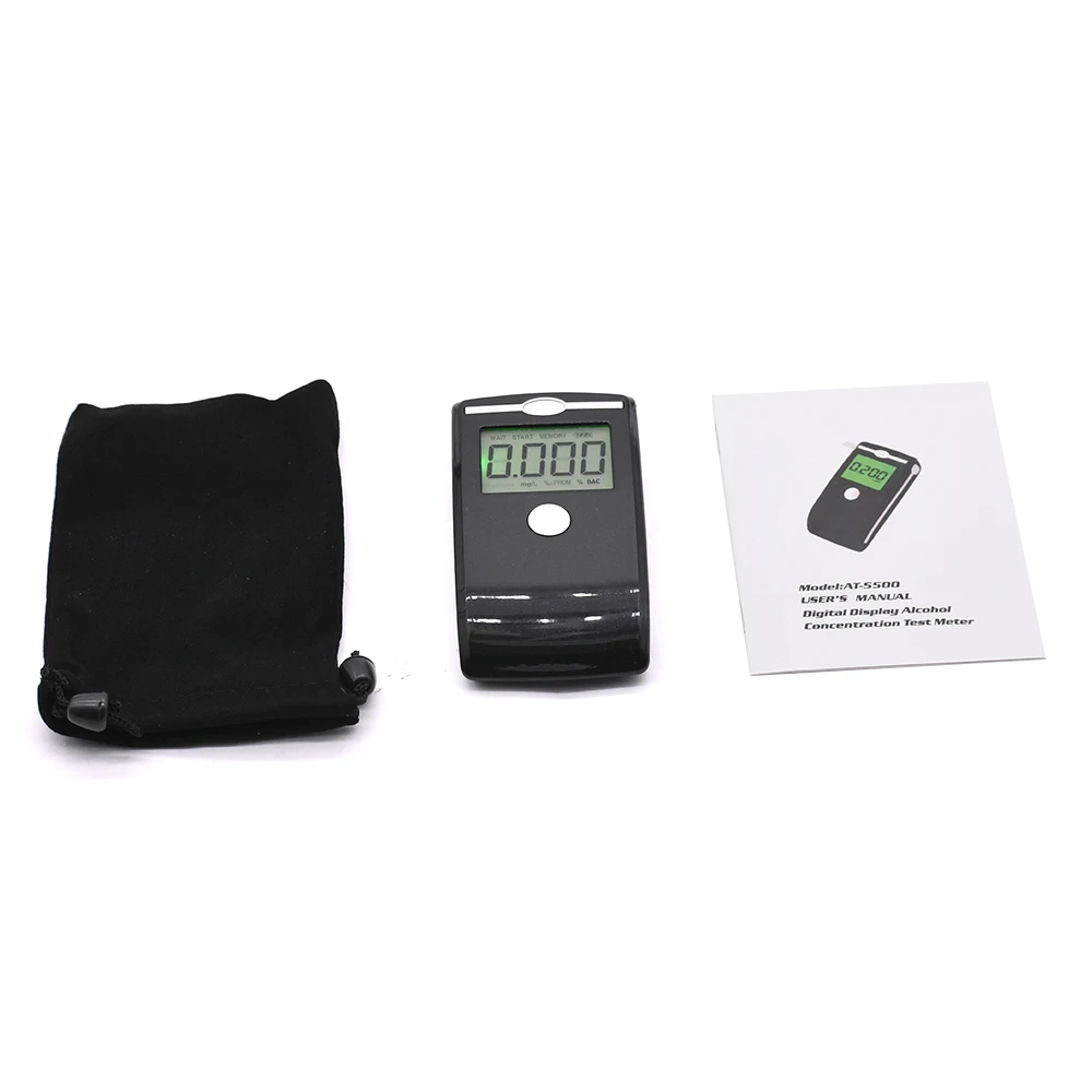 

AD2200 Mini Digital Breath Alcohol Tester Breathalyzer LCD Dispaly Professional High Sensitive Breathalyser Exhaled Alcohol Test
