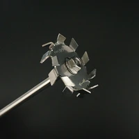 1pcs 3cm 10cm lab stainless steel dispersion plate paddle dispersion disk with agitating stirring rod