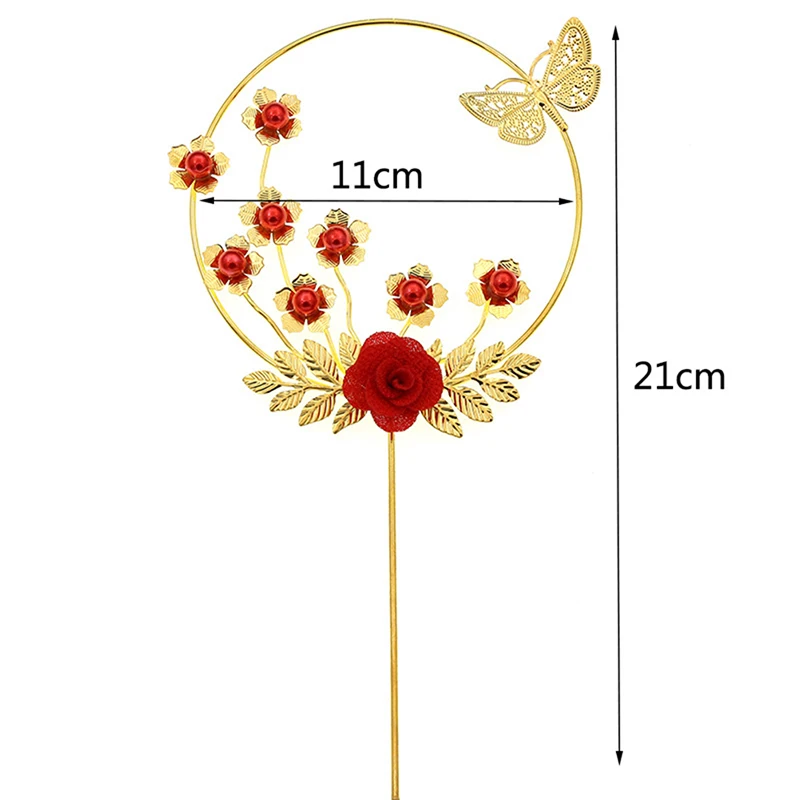 

1pc Romantic Feather Cake Topper Wedding Birthday Party Dessert Table Cake Decoration Accessories
