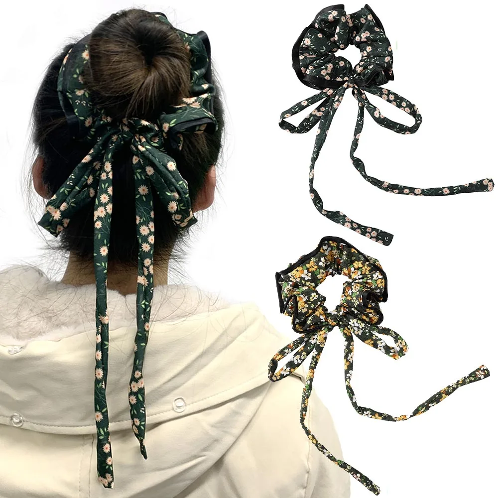 

Haimeikang, женские новые Ленточные резинки для волос с принтом, модные головные уборы, повязка для волос, веревка для девочек, конский хвост, рез...