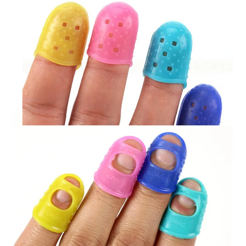 4Pcs/set Silicone Finger Protector First Practice Ukulele S M L Guard Anti-pain Set Guitar Musical Accessories | Спорт и развлечения