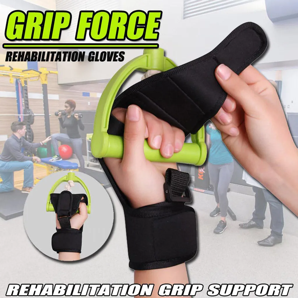 Силовые реабилитационные перчатки рукоятка для пальцев шина эластичная