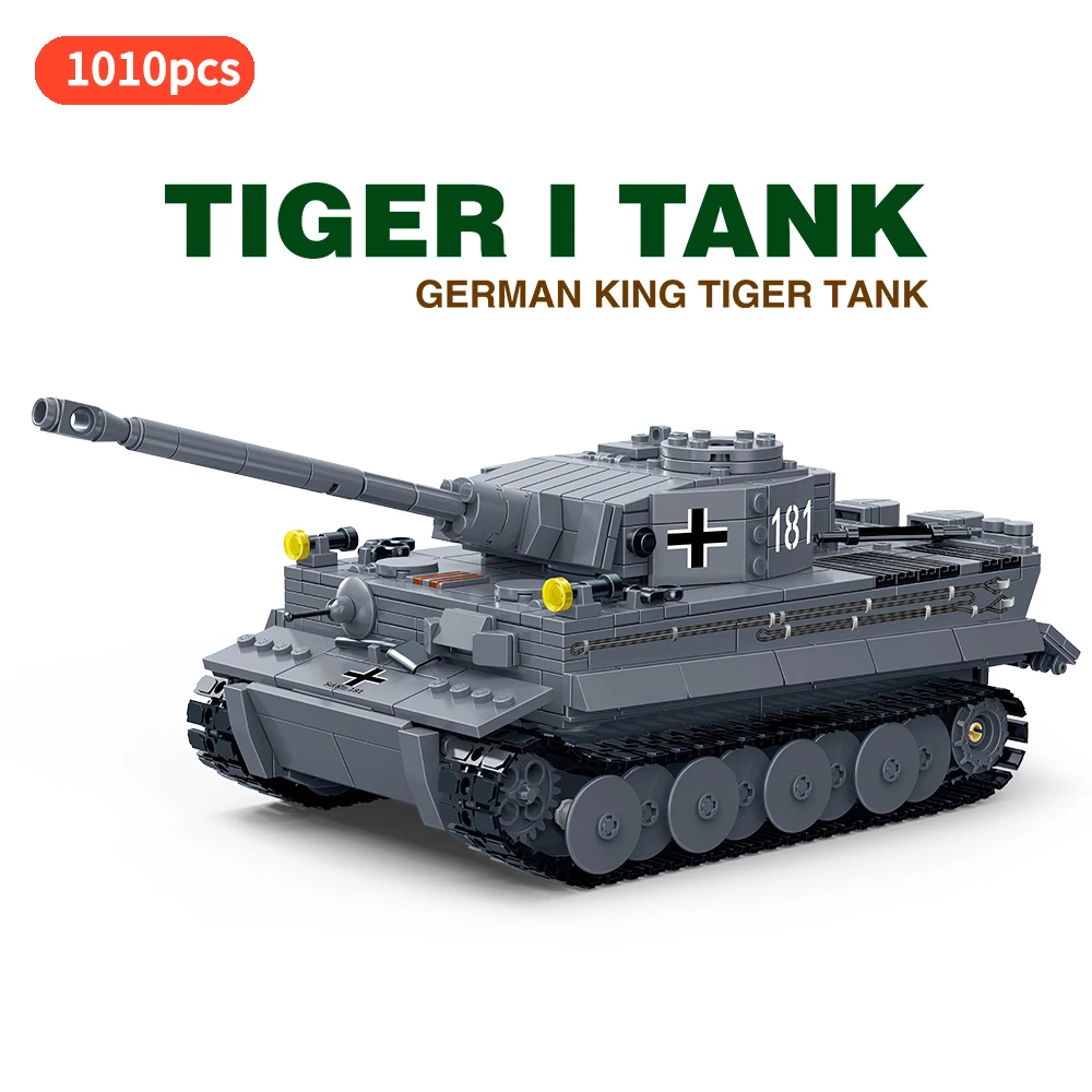 1:28 Военный танк Tiger I ww2 Тигр Танк армейские фигурки немецкий King грузовик мировая