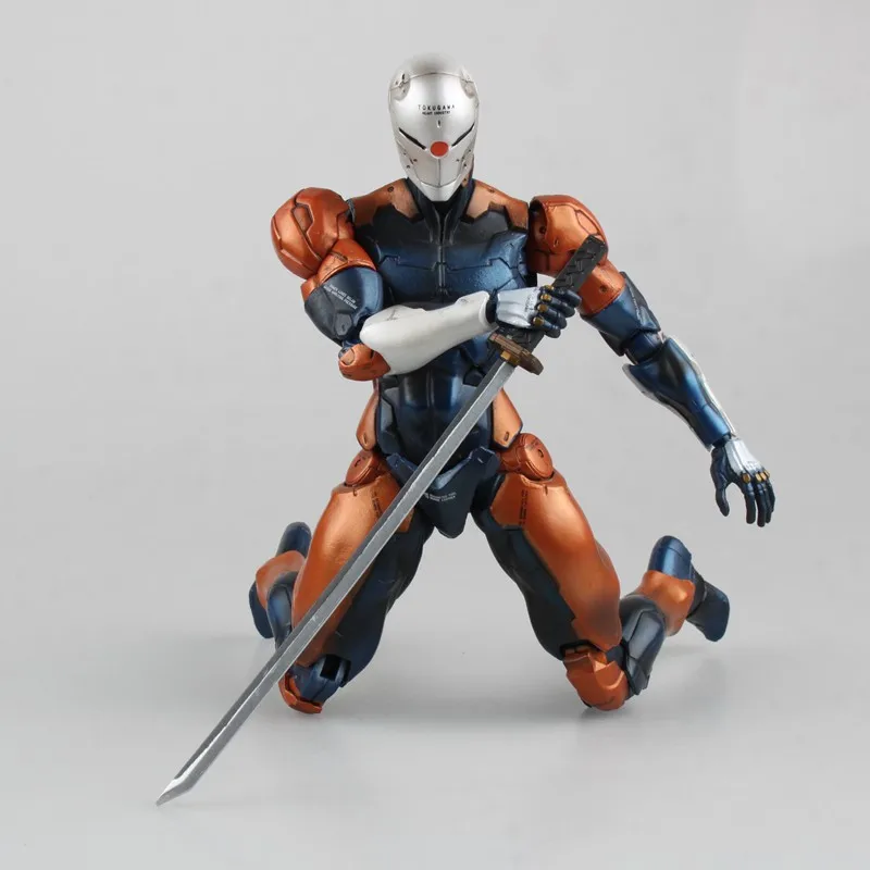 

25cm PLAY ARTS Metal Gear Gray Fox Action Figures Super Movable Joints Game Character Statue Collectible Figurines Model Toys