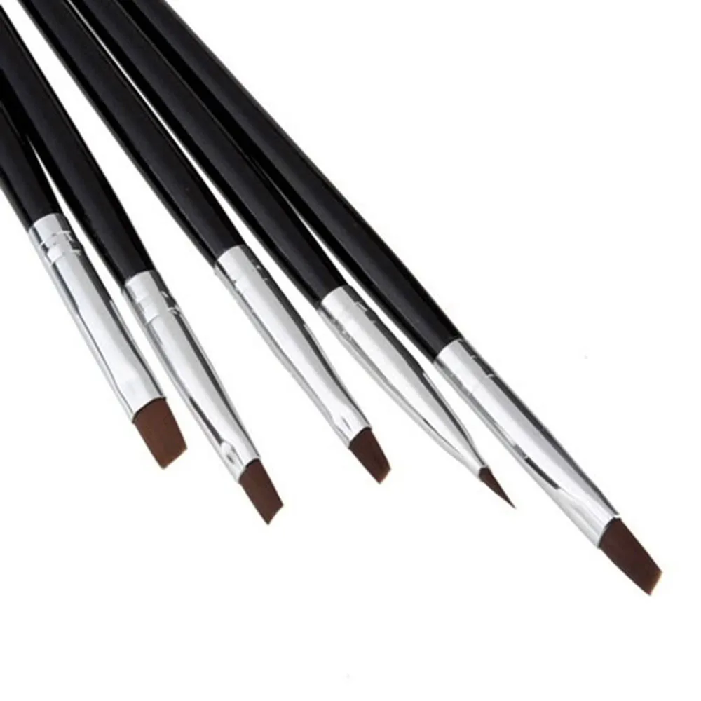

Hot Sale 5Pcs/Set Nail art Brush High Quality Gel Acrylic Nail Art Decor Tool For Professional Home Use Manicure Tools Set