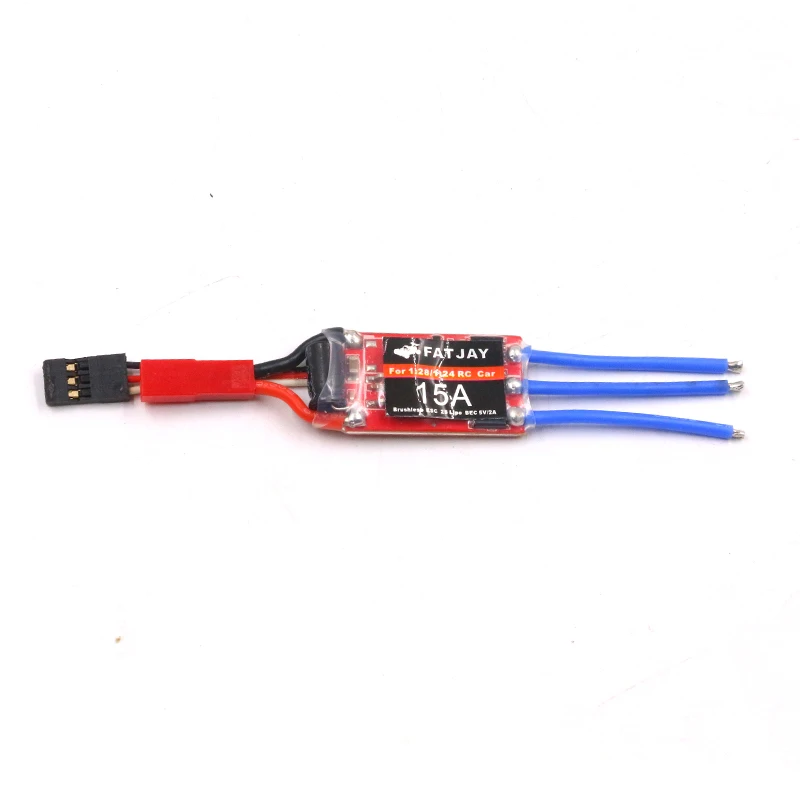 FATJAY 15A 2S 7.4V high speed controller Brushless ESC Forward and backward for RC 1/28 Car MINI-Q MINI-Z WLtoy K989 |