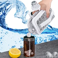 ice ball maker 2 in 1 portable creative ice bottle cubic container ice cube round tray mold diy iattice kettle bar kitchen tool