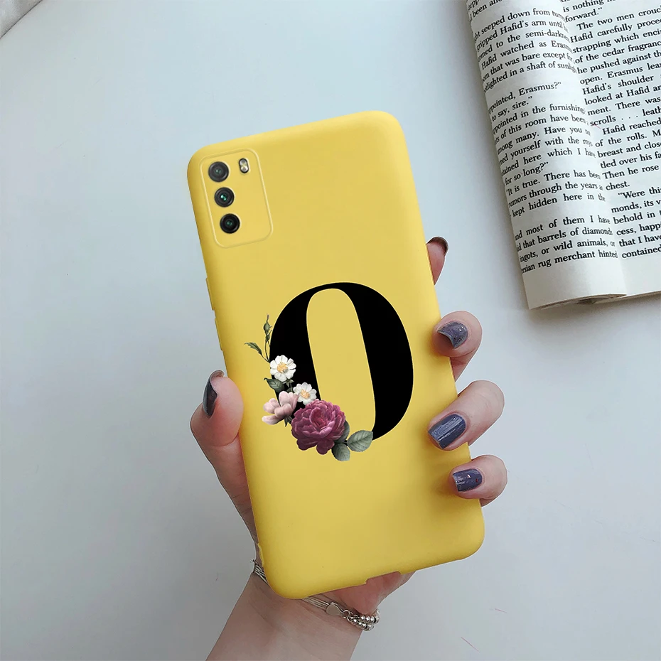 for poco m3 case silicone soft letter cover on xiaomi poco m3 phone case for global version xiomi poco m3 pocom3 m 3 pro 5g case free global shipping