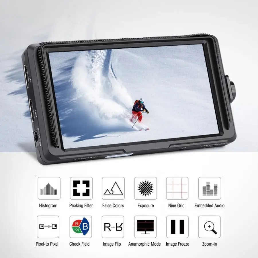 Монитор FEELWORLD F6S HDMI 5 дюймов IPS экран 4K Full HD монитор камеры для DSLR s фотография |