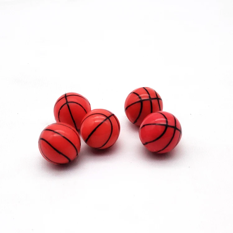 10 шт./лот забавные резиновые игрушечные мячи с принтом корзины шарики для прыжков
