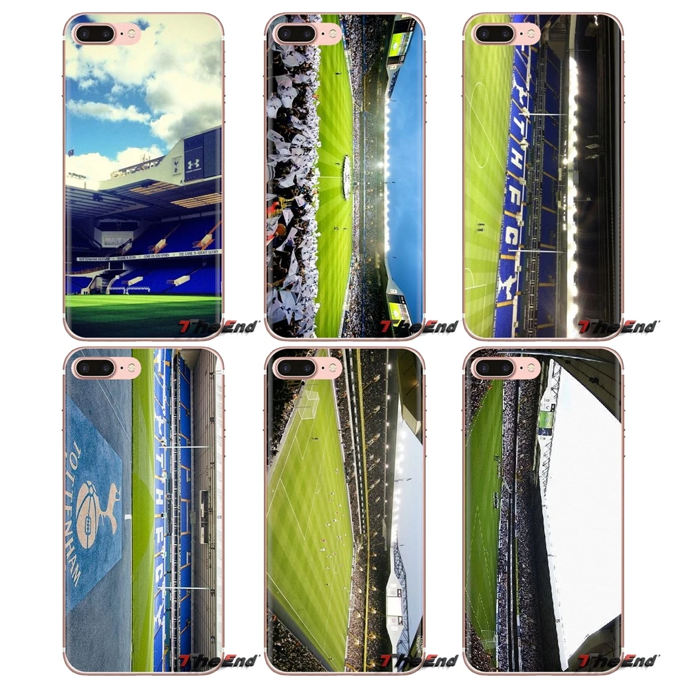 Transparent Soft Covers For Samsung Galaxy J1 J2 J3 J4 J5 J6 J7 J8 Plus 2018 Prime 2015 2016 2017 White Hart Lane London Stadium |