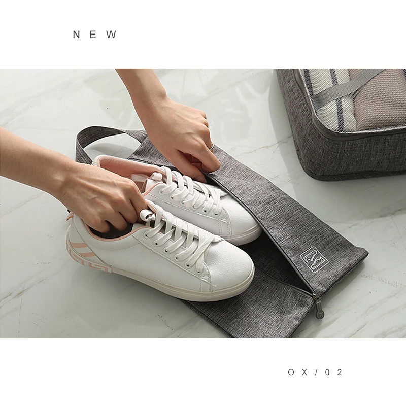 

7pcs/set Waterproof Home Organizer Storage Bags Travel Sweater Sleeve Shorts Vest Shoe Wear Sort Finishing Holder Accessories