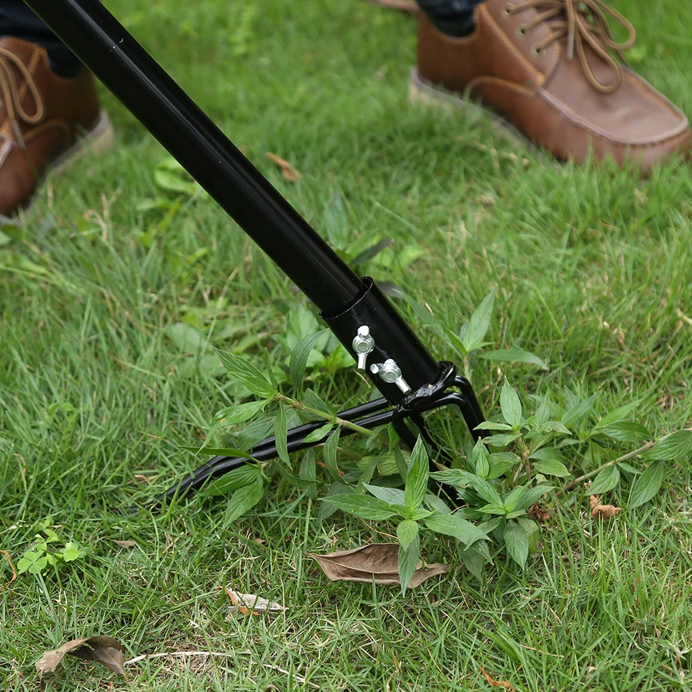 

4 Claw Lightweight Metal Weeder Manual Vertical Weeding Hook Standing Weed Puller Tool Standing for Garden Lawn Yard