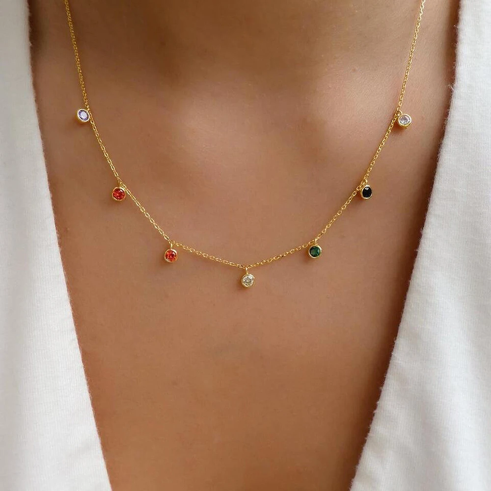 2020 новые стили нежные ювелирные изделия Цвет крошечные мини Фул Cz с