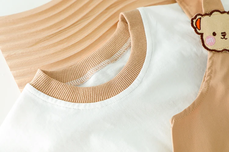 

2021 Summer New Style Cute cartoon Set Fashion Animal Overalls for Boys Unisex 2-Piece Set Travel party