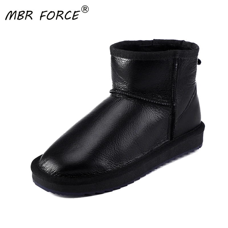 MBR FORCE/Новинка Модные классические Водонепроницаемые зимние ботинки из овечьей