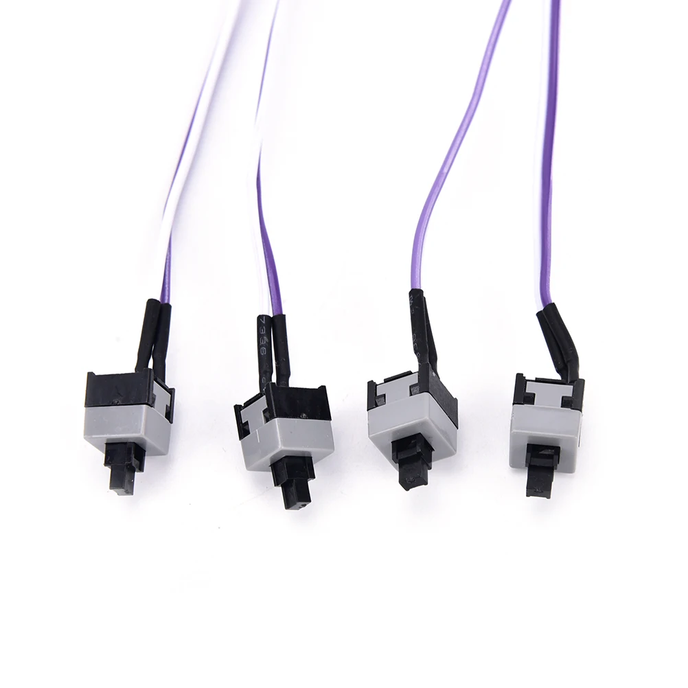 4pcs Computer Motherboard Power Cable Switch Push Button On/Off/Reset Replacement Momentary Connector | Обустройство дома