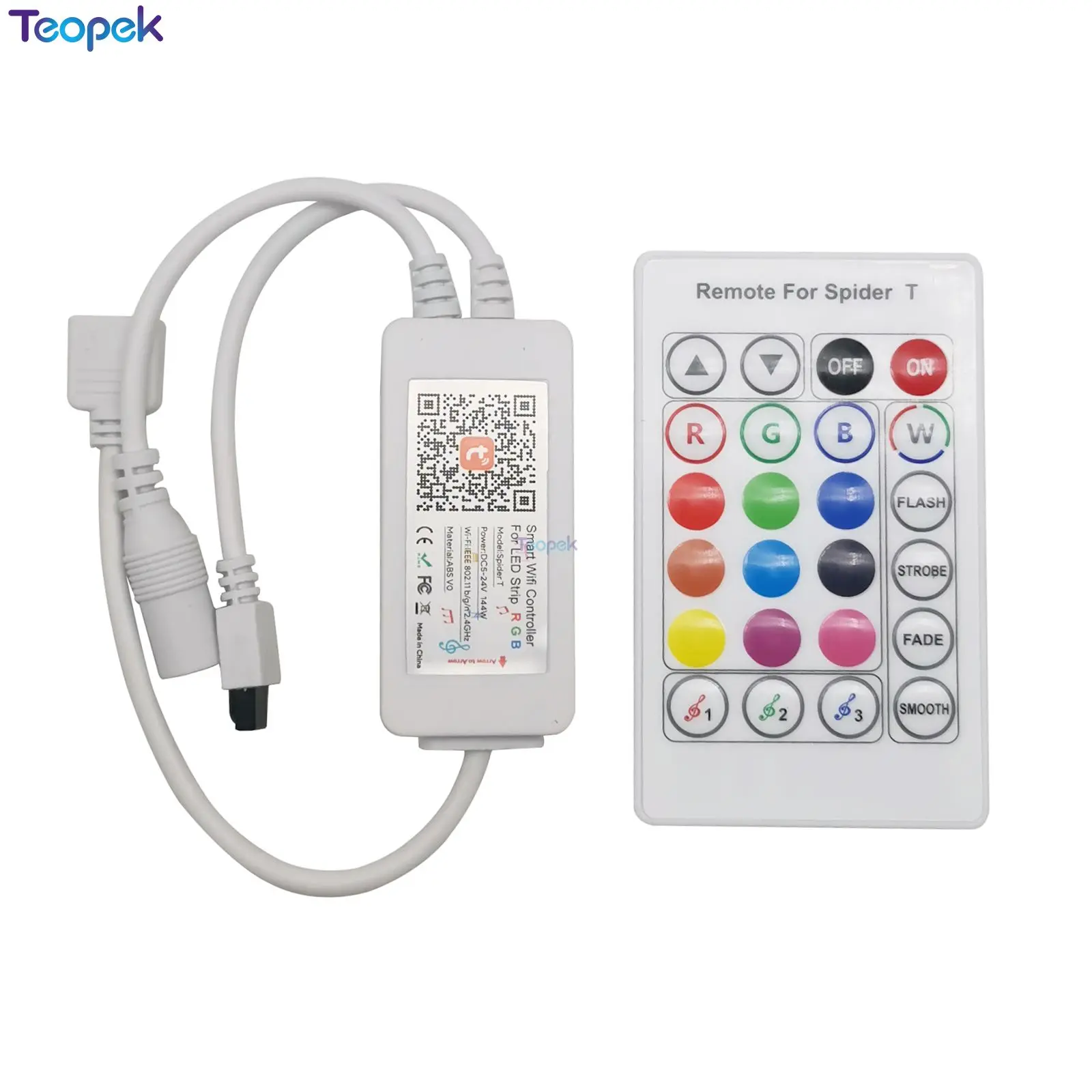 

Tuya Smart Life WiFi LED Control ler APP IR пульт дистанционного управления голосом от Alexa Google Assistant DC5V-24V для 5050 RGB светодиодный светильник