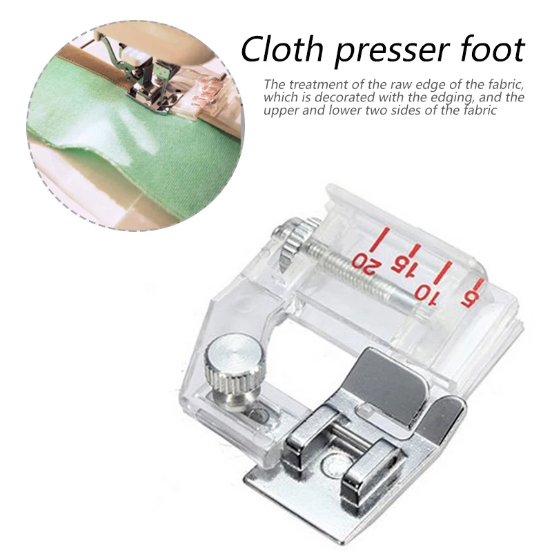 

Hemming fabric presser foot Fabric fabric presser foot Multifunctional adjustable width Household sewing machine accessories