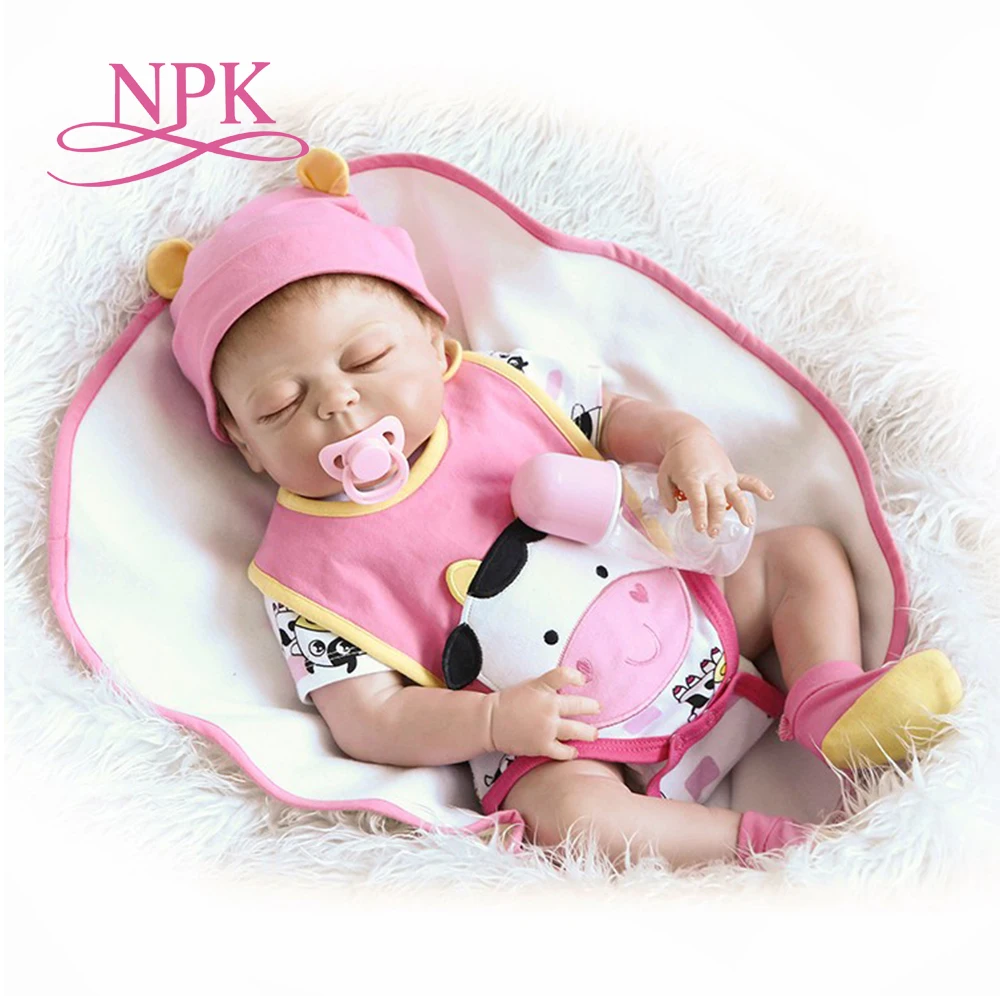 23 дюймов силиконовый винил настоящий Мягкий сенсорный Возрожденный