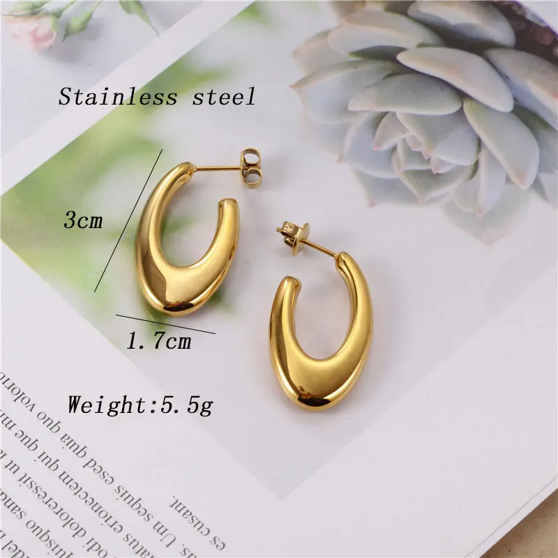 Женские серьги-подвески OUFEI серьги из нержавеющей стали ювелирные изделия для