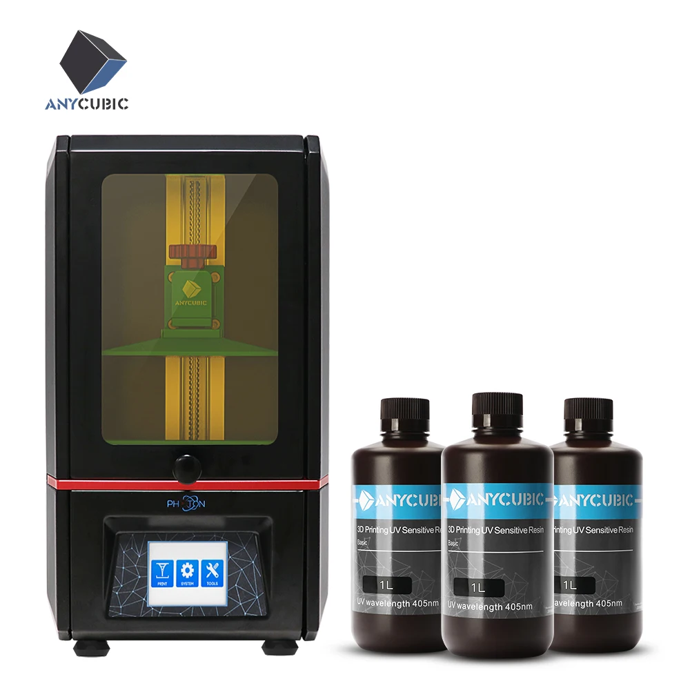 Anycubic Фотон SLA 3d Принтер lcd 405nm УФ свет-отверждения рабочего стола офлайн печать impressora 3d Смола 3d Принтер Комплект impresora 3d