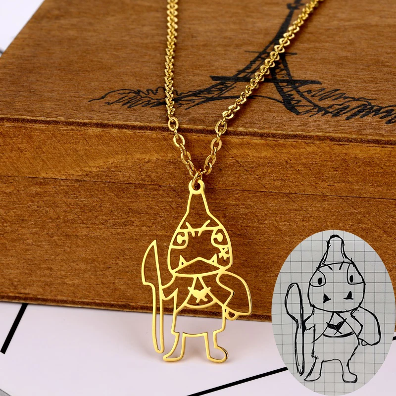 Детское ожерелье с рисунком детское произведение искусства на заказ детские