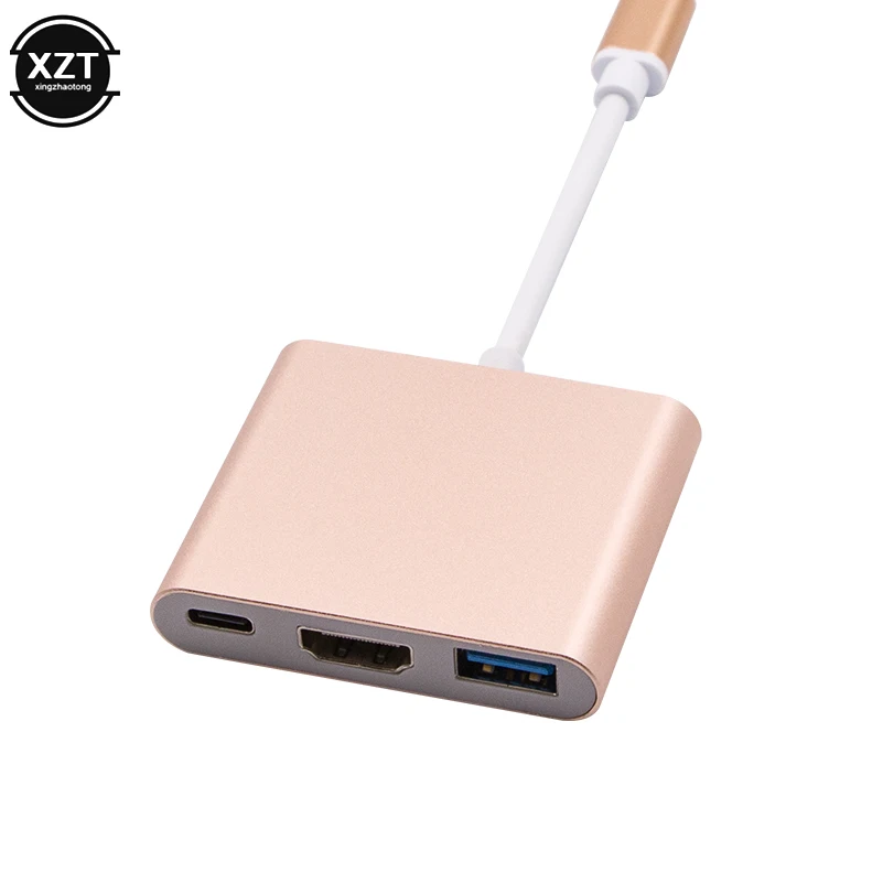 USB C концентратор HDMI адаптер для Macbook Pro/воздуха Thunderbolt 3 Тип 4K 0 Порты и разъёмы