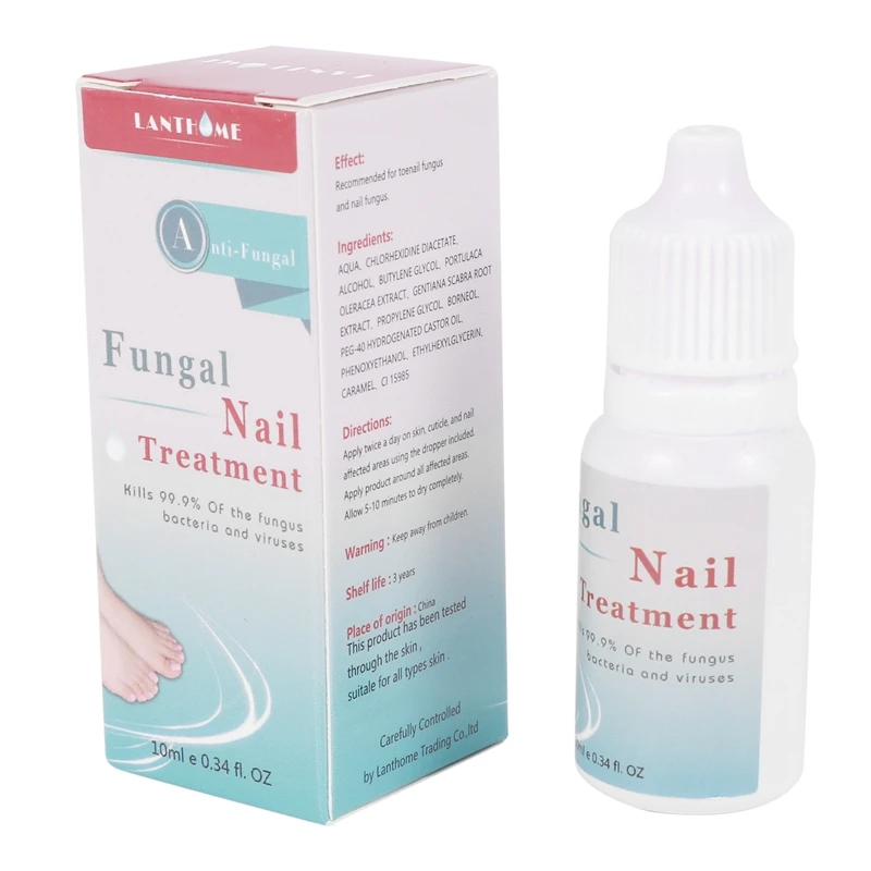 

LANTHOME Fungal Liquid Nail Treatment Nail And Foot Whitening Toenail Fungus Removal Feet Care Essence Nail Repair Liquid