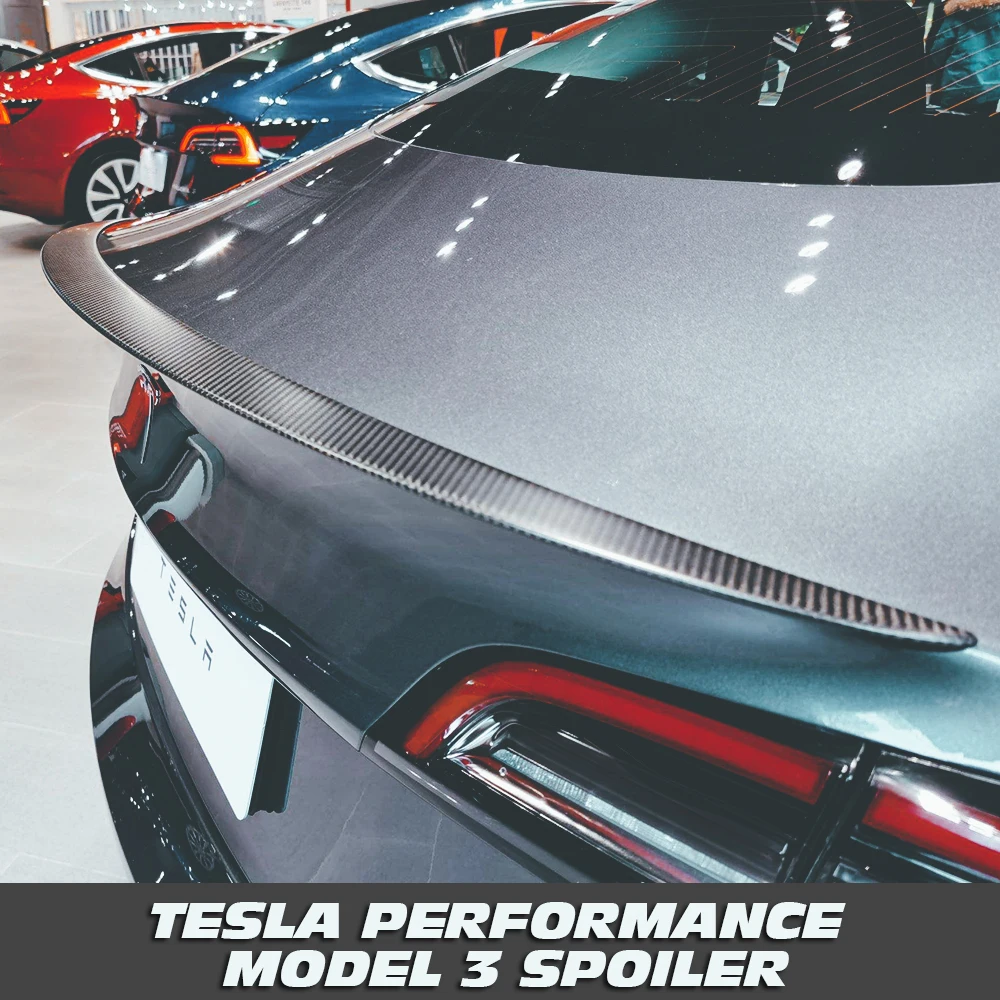 Для TESLA Производительность Модель 3 спойлер Стандартный диапазон модель запас