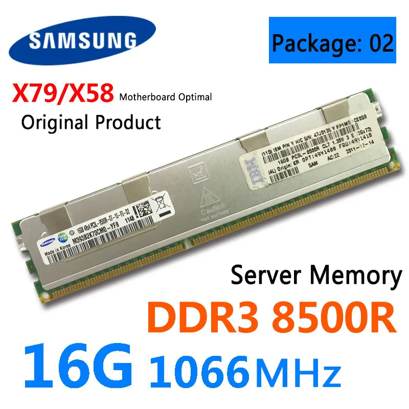 Samsung 16G 32G DDR3 1866 1600 1333 ECC REG 12800R Серверная память X79 x58 RAM|Оперативная память| |