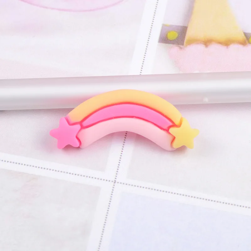 10 шт смолы Радуга кабошон ручной работы DIY ремесла Flatback кабошоны для скрапбукинга