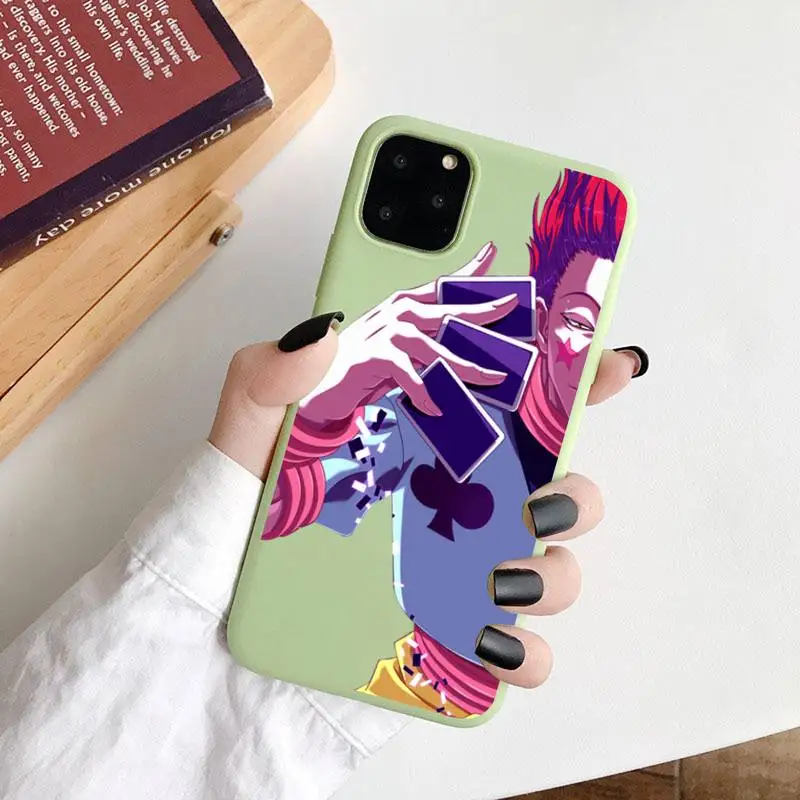 

Hunter x Hunter Phone Case Green Candy Color for iPhone 6 7 8 11 12 s mini pro X XS XR MAX Plus