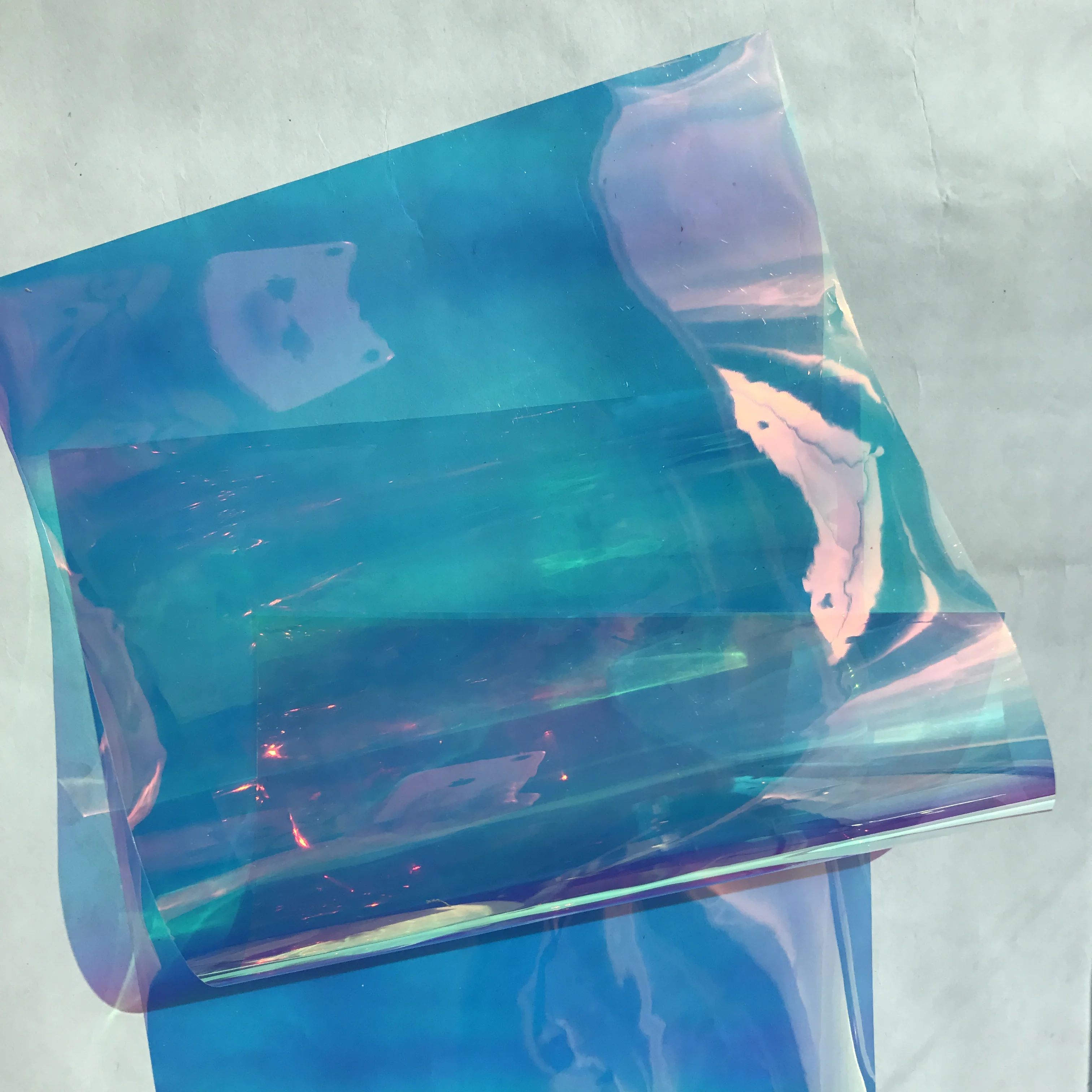 Золотой синий оттенок США дихроическая Переливающаяся Пленка 68cmX30m пенка