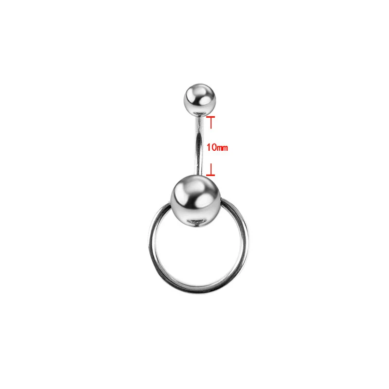 Кольцо для пирсинга пупка с шариком из нержавеющей стали Ювелирное Украшение