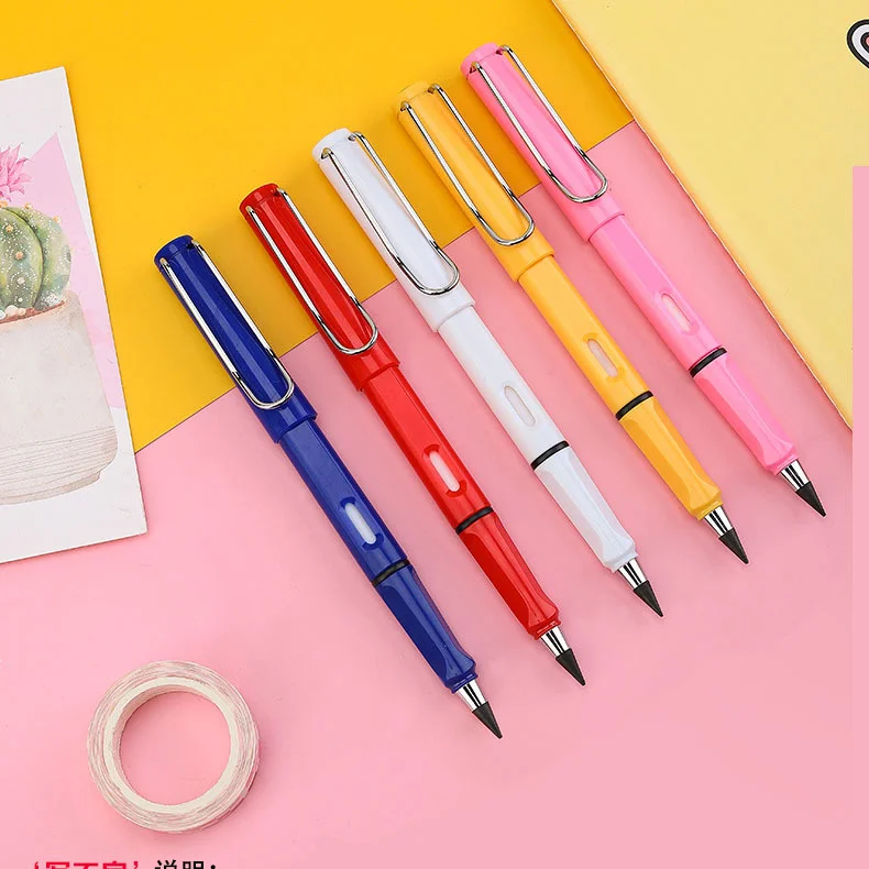 

Graphite Writing Pen Stationery Pencil No sharpening Pencil Ink-Free Student Eternal Posture Pencils Constant Lead Writing cutes
