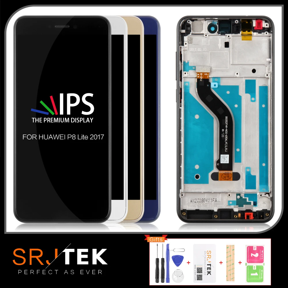 SRJTEK 5 0 ''для HUAWEI P8 Lite 2017 стеклянный ЖК дисплей сенсорный экран матрица