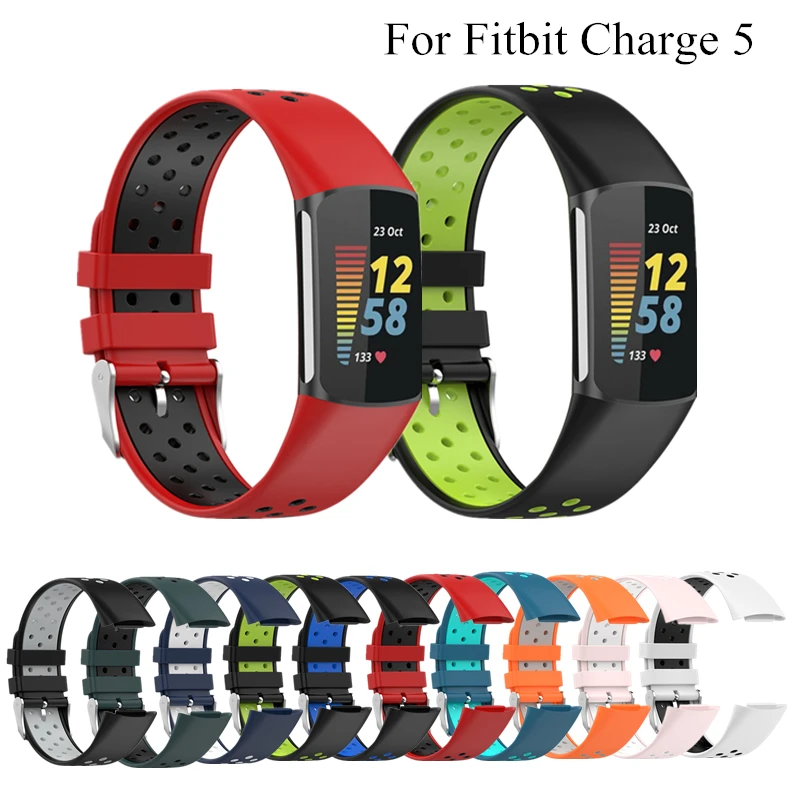 

Ремешок для Fitbit Charge 5, сменный ремешок для часов, умные часы, спортивный дышащий силиконовый браслет для Fitbit Charge 5, ремешок на запястье